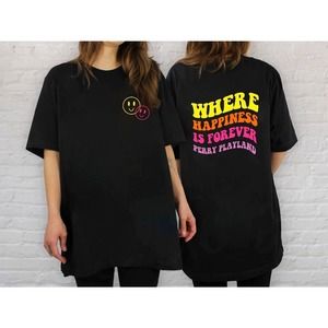 Where Happiness Is Forever Katy Perry Playland Unisex T-shirt 2 Sided